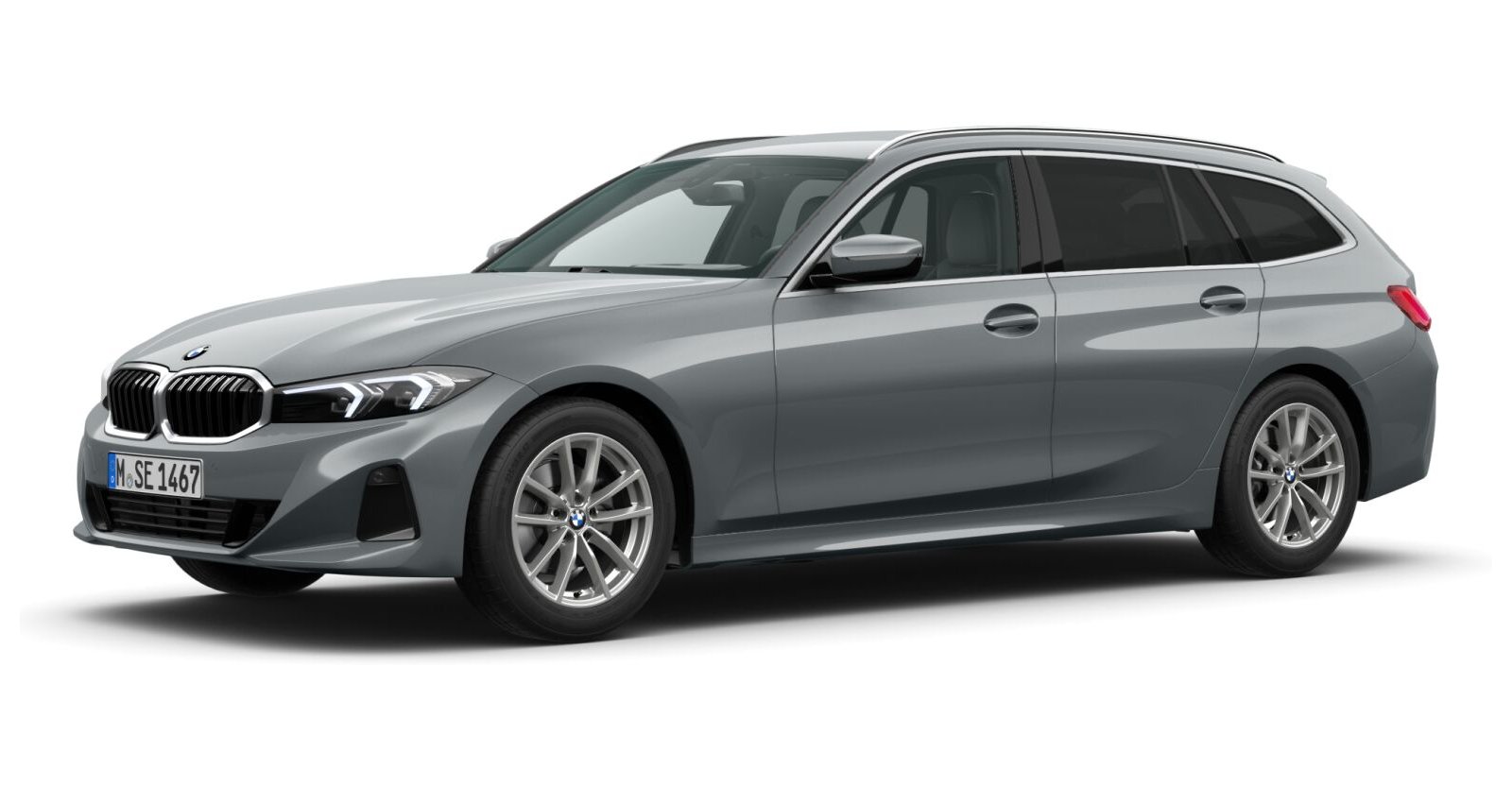 BMW BMW 3er in Grau von vorne BMW BMW 3er in Grau von vorne