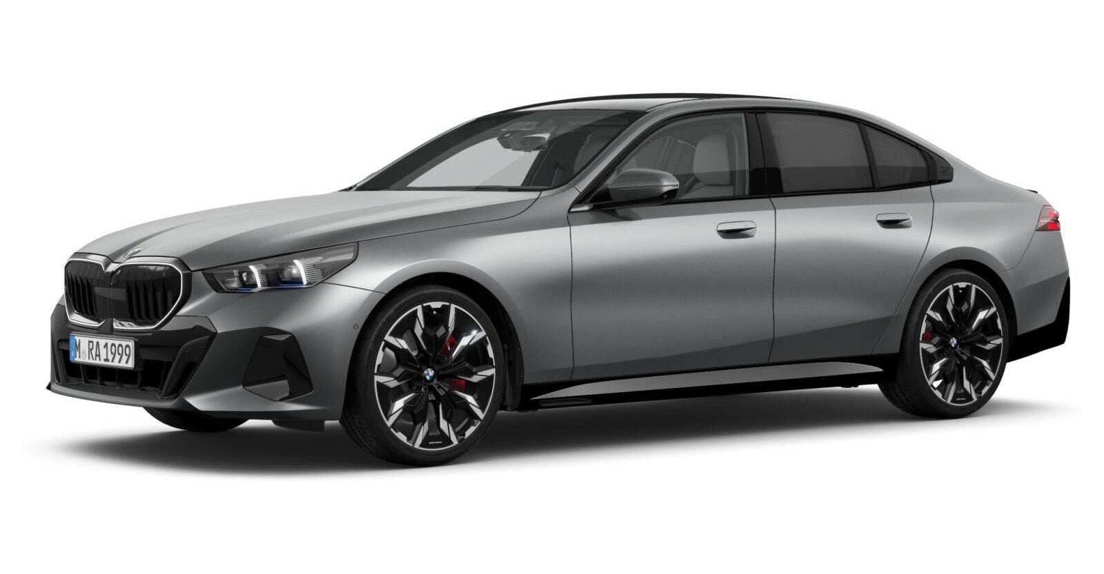 BMW 540d xDrive Limousine in Grau von vorne BMW 540d xDrive Limousine in Grau von vorne