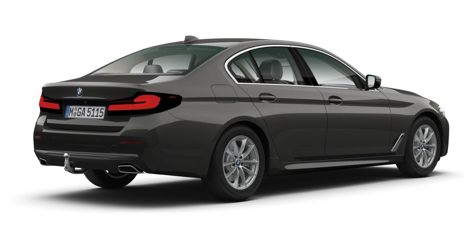 BMW BMW 5er in Grau von hinten BMW BMW 5er in Grau von hinten