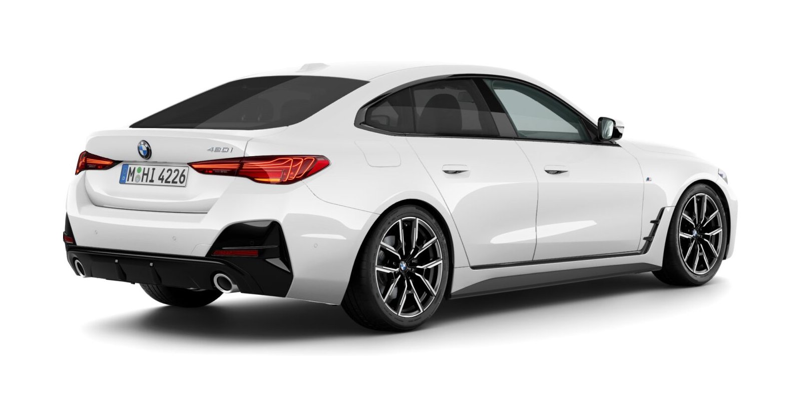 BMW BMW 4er in Weiß von hinten BMW BMW 4er in Weiß von hinten