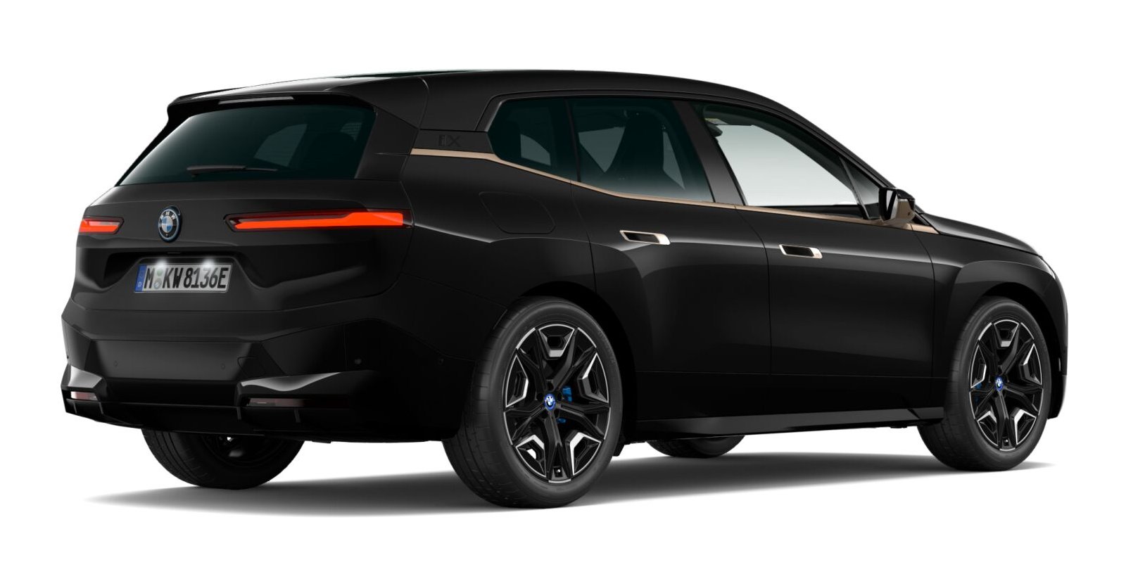 BMW BMW I in Schwarz von hinten BMW BMW I in Schwarz von hinten