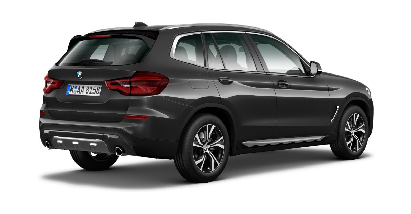 BMW BMW X in Grau von hinten BMW BMW X in Grau von hinten