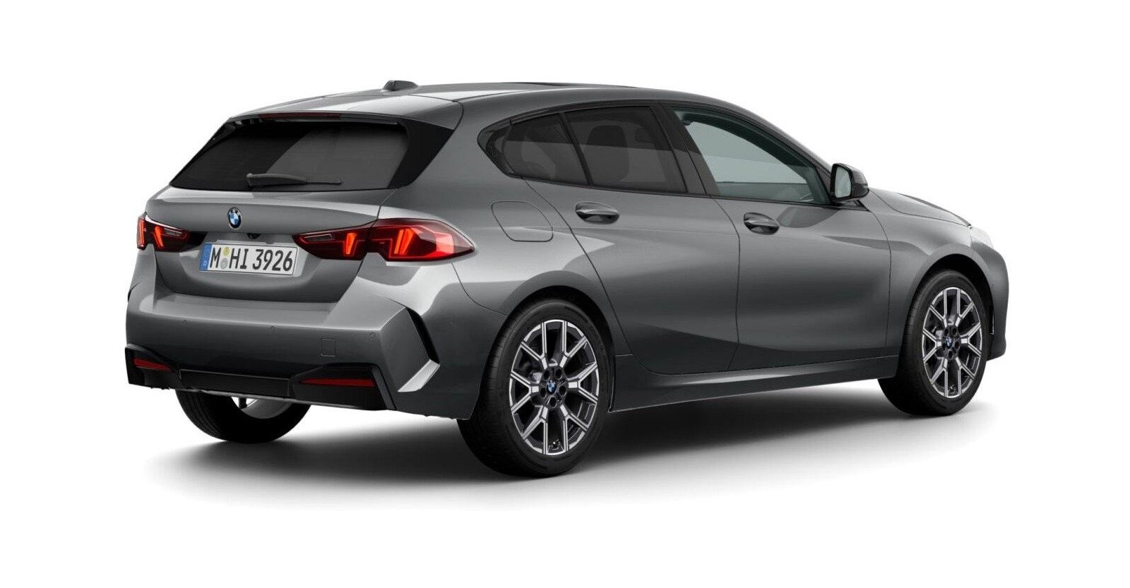 BMW BMW 1er in Grau von hinten BMW BMW 1er in Grau von hinten