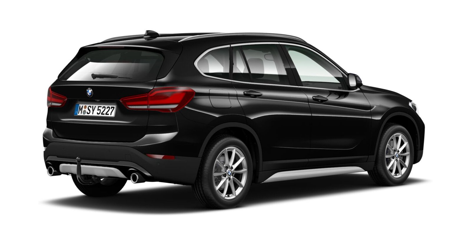 BMW BMW X in Schwarz von hinten BMW BMW X in Schwarz von hinten