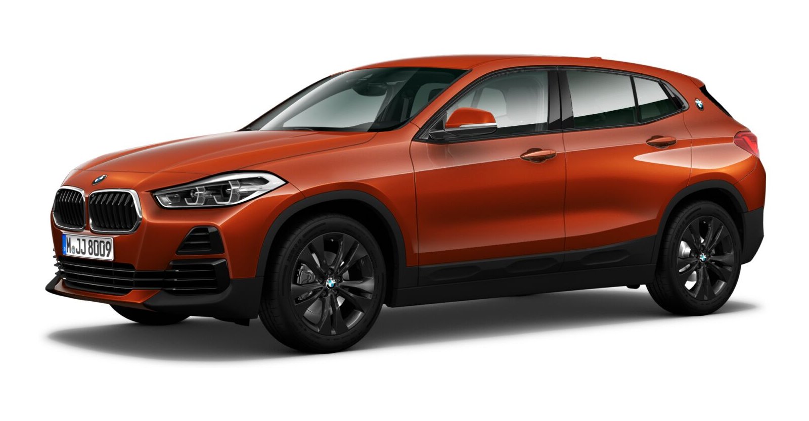 BMW BMW X in Orange von vorne BMW BMW X in Orange von vorne
