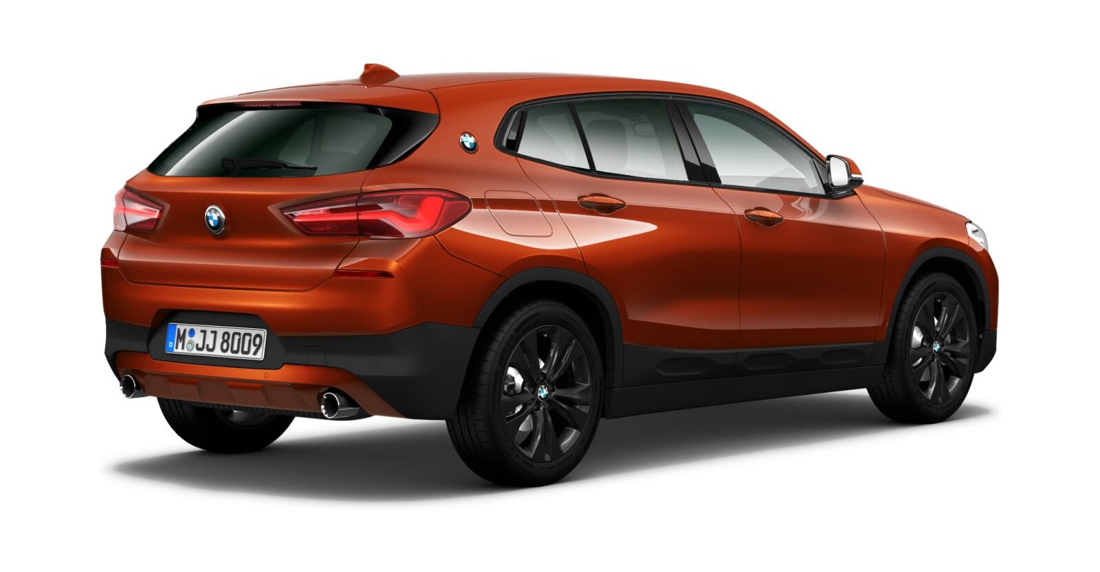 BMW BMW X in Orange von hinten BMW BMW X in Orange von hinten