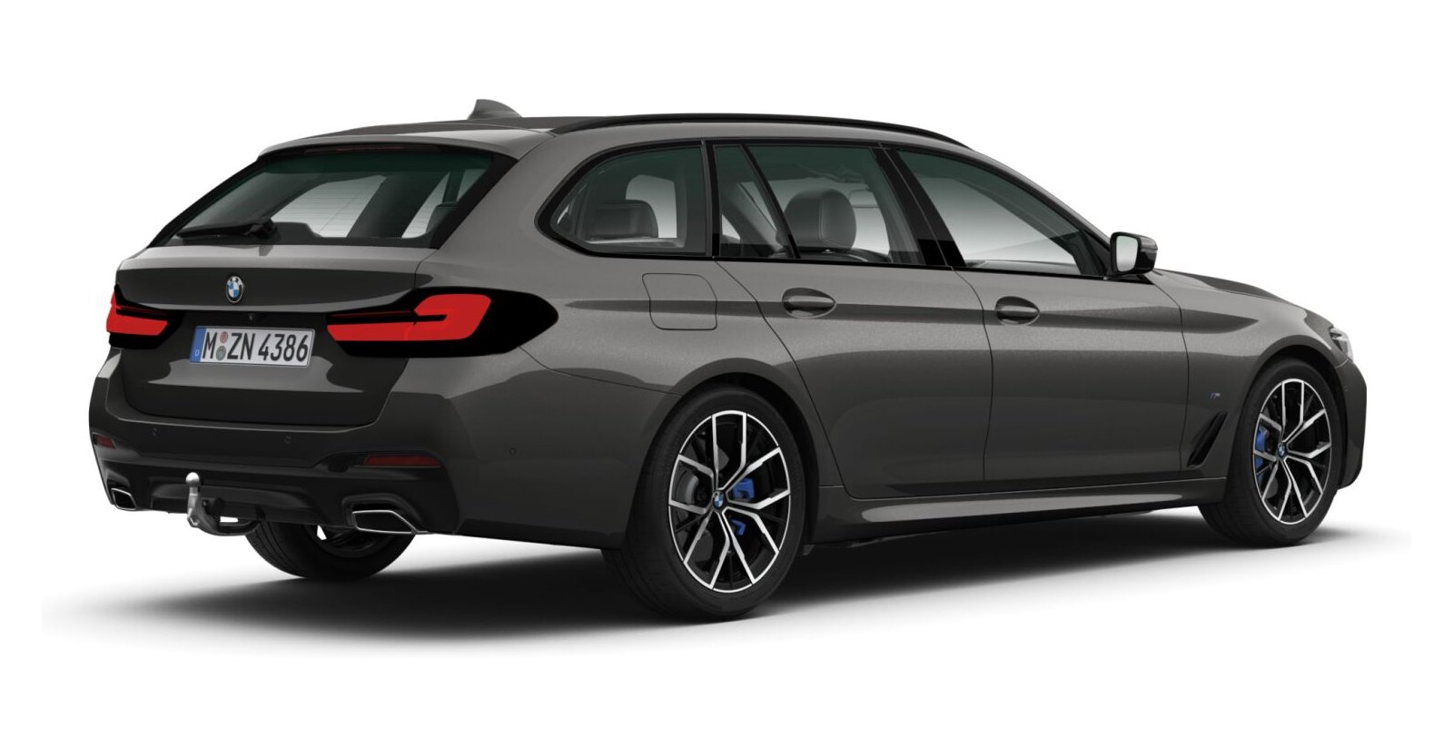 BMW BMW 5er in Grau von hinten BMW BMW 5er in Grau von hinten