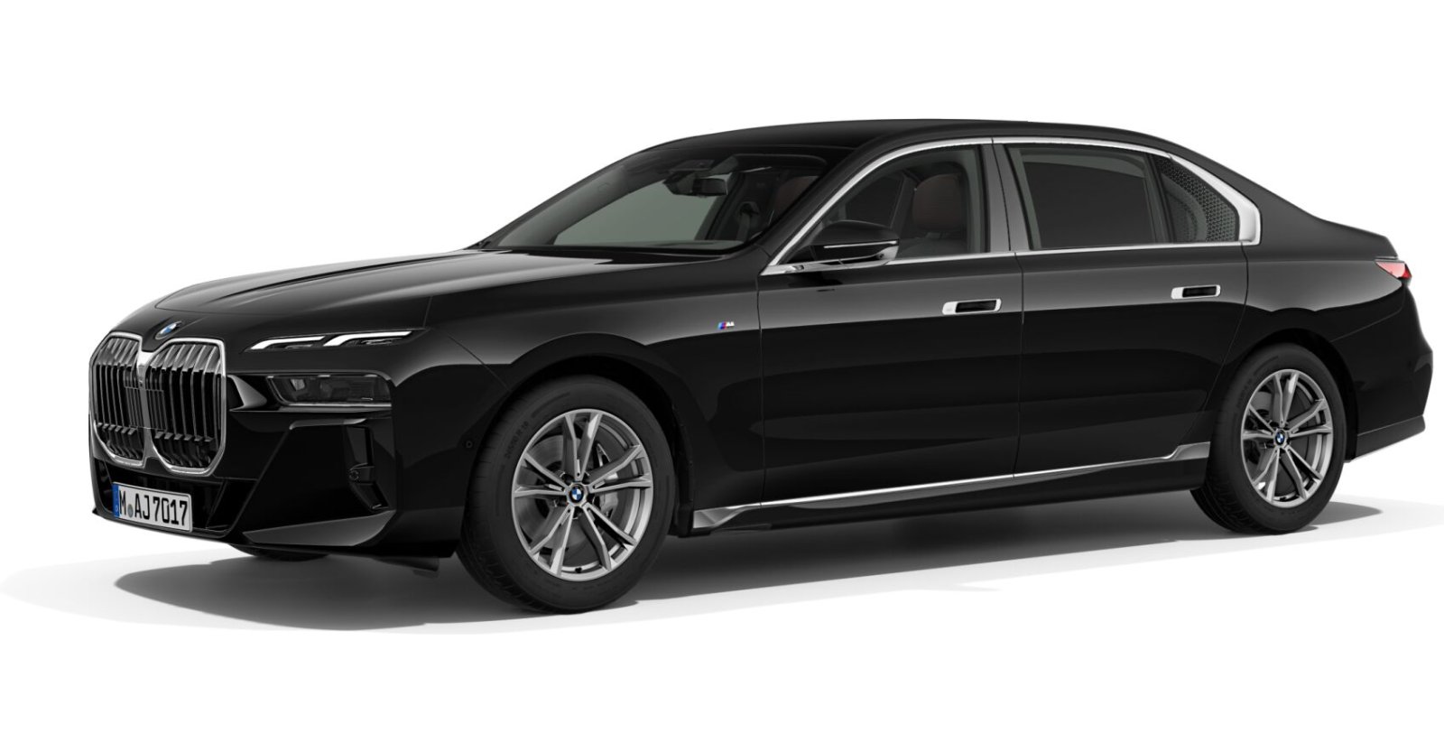 BMW BMW 7er in Schwarz von vorne BMW BMW 7er in Schwarz von vorne