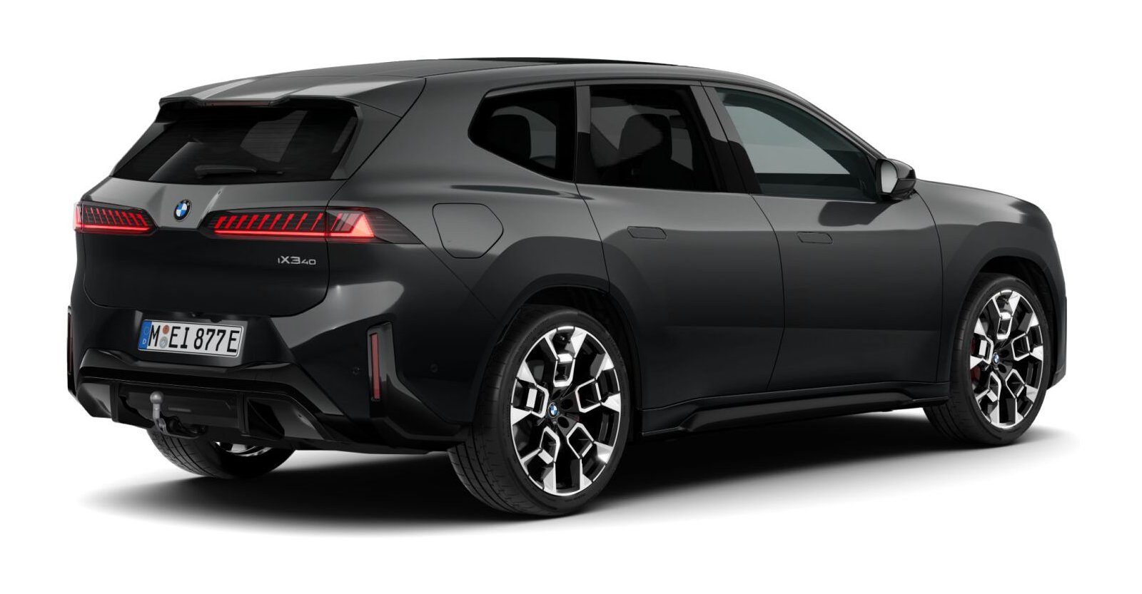 BMW BMW I in Schwarz von hinten BMW BMW I in Schwarz von hinten