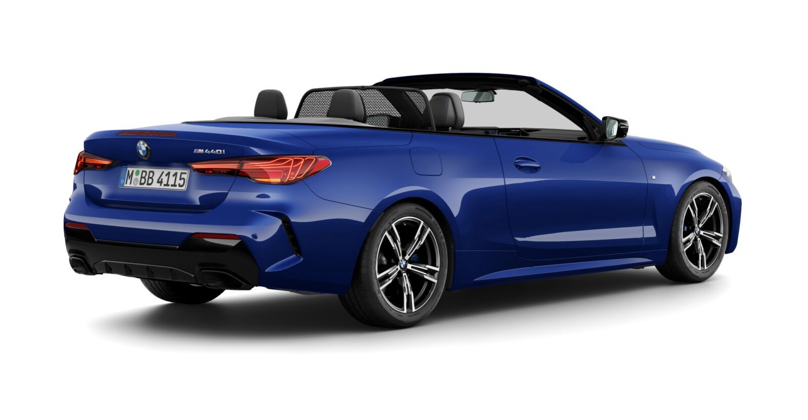 BMW BMW 4er in Blau von hinten BMW BMW 4er in Blau von hinten