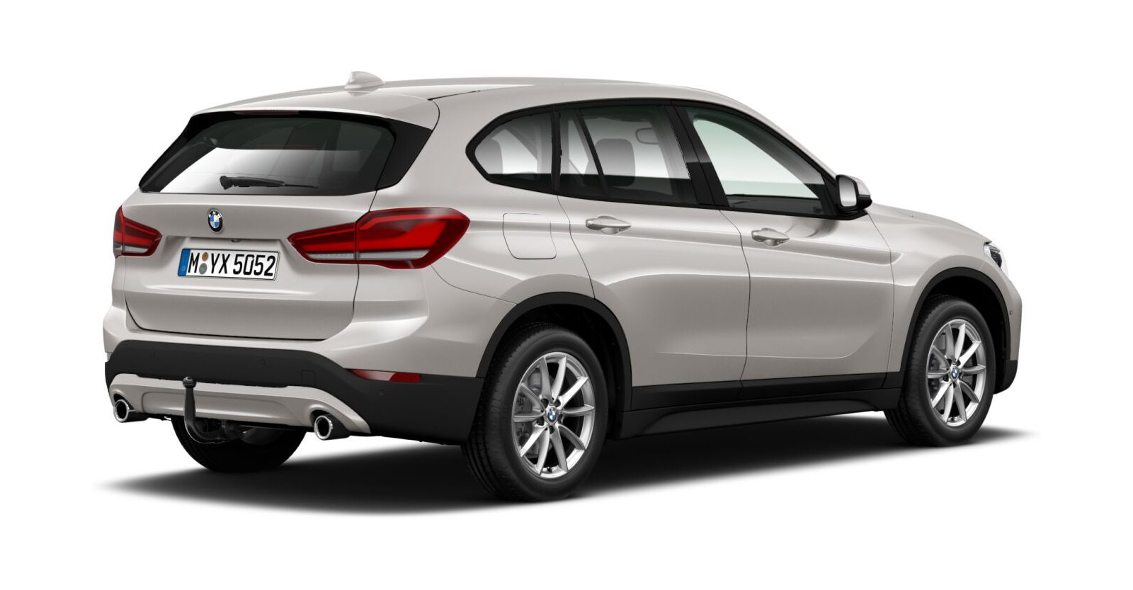 BMW BMW X in Silber von hinten BMW BMW X in Silber von hinten