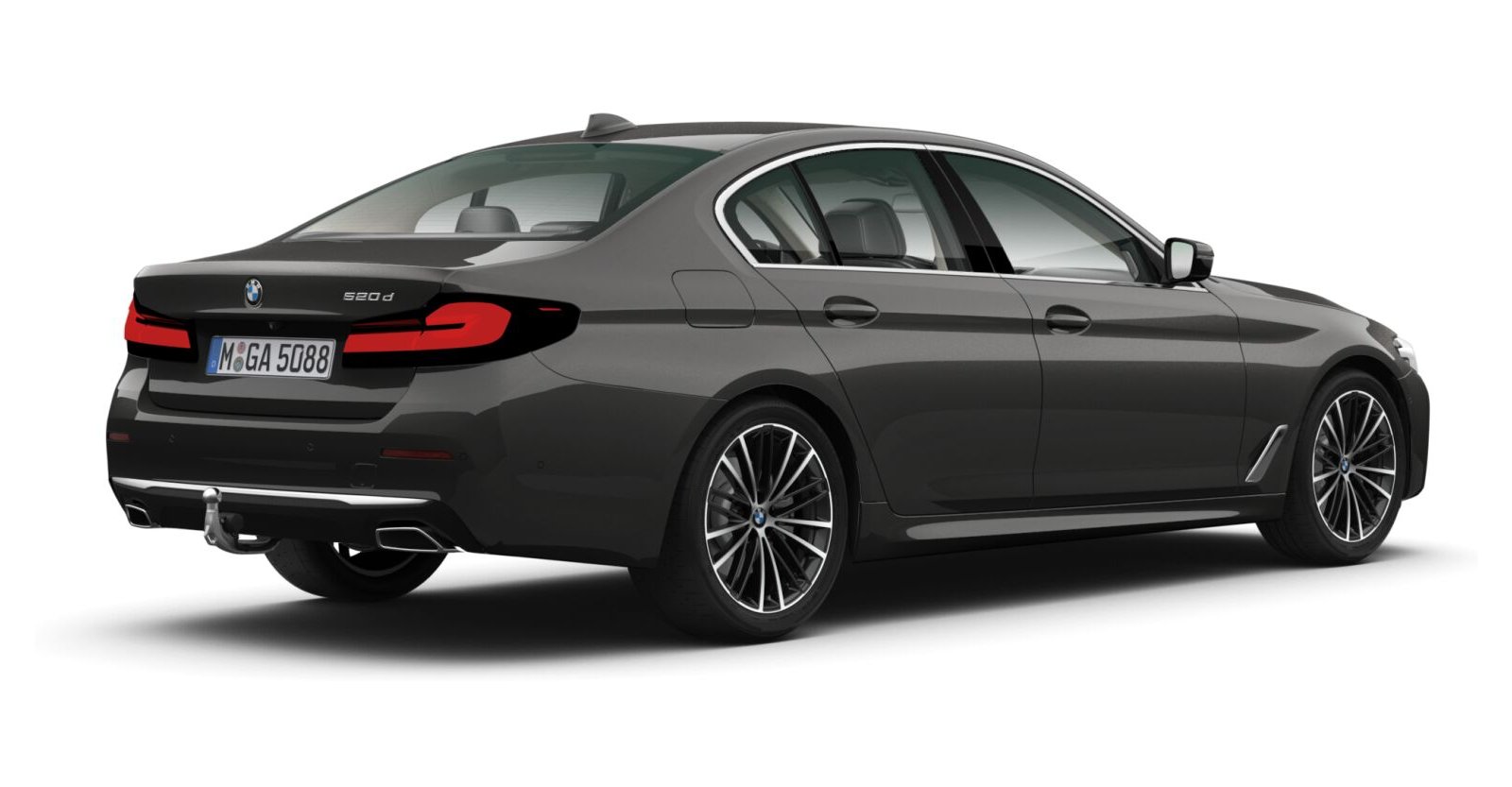 BMW BMW 5er in Grau von hinten BMW BMW 5er in Grau von hinten