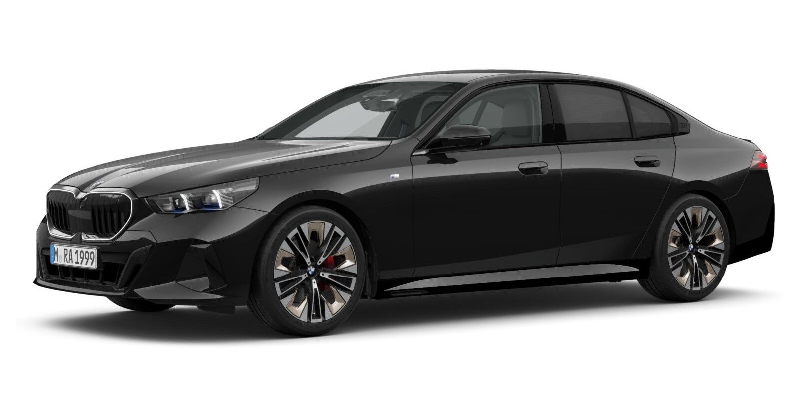 BMW BMW 5er in Schwarz von vorne BMW BMW 5er in Schwarz von vorne