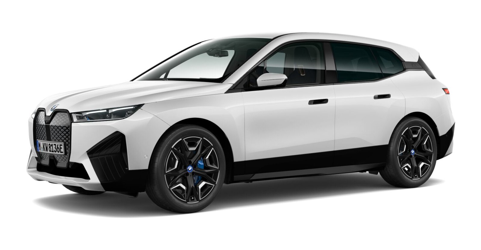 BMW BMW I in Weiß von vorne BMW BMW I in Weiß von vorne