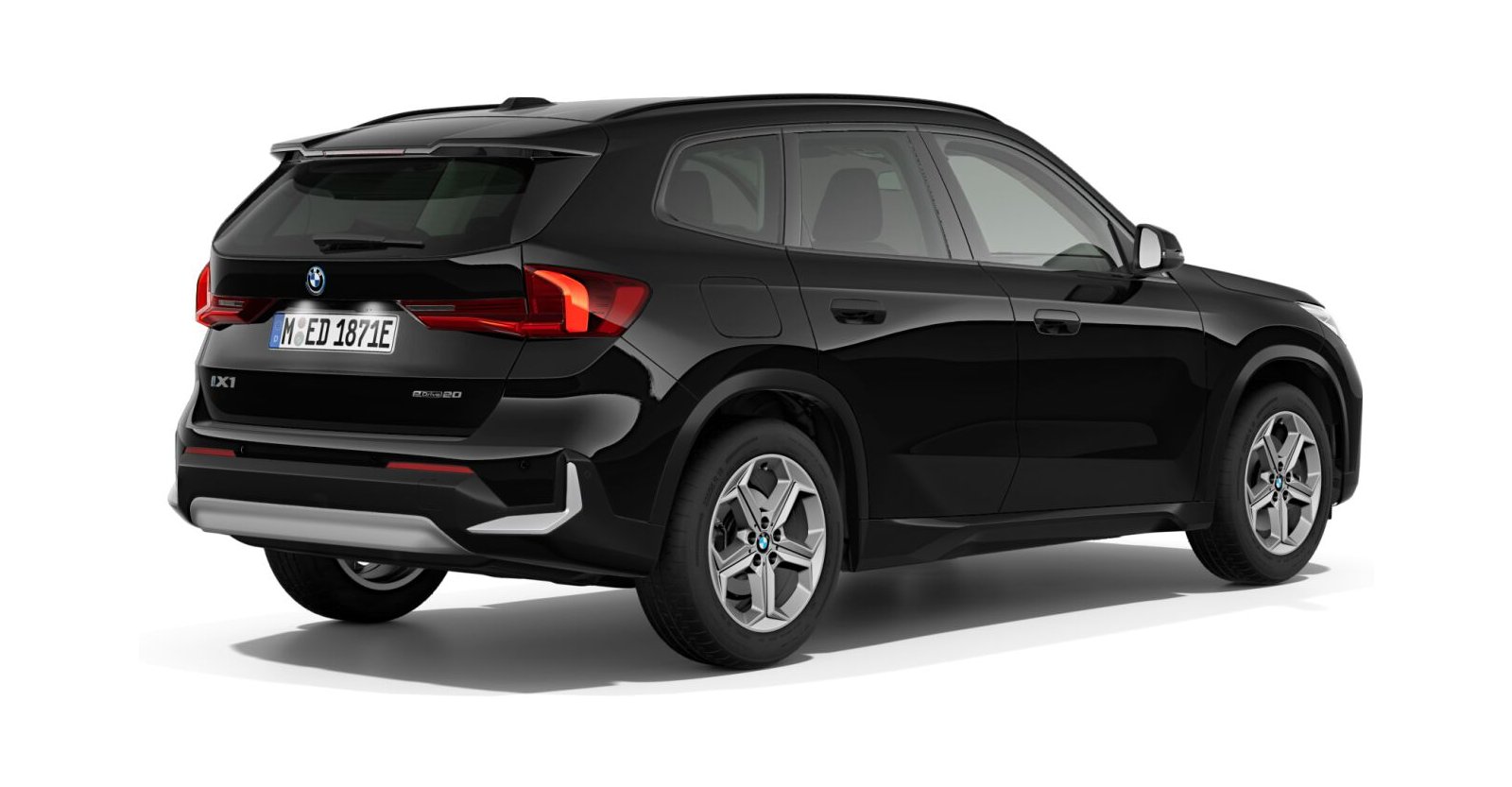 BMW BMW I in Schwarz von hinten