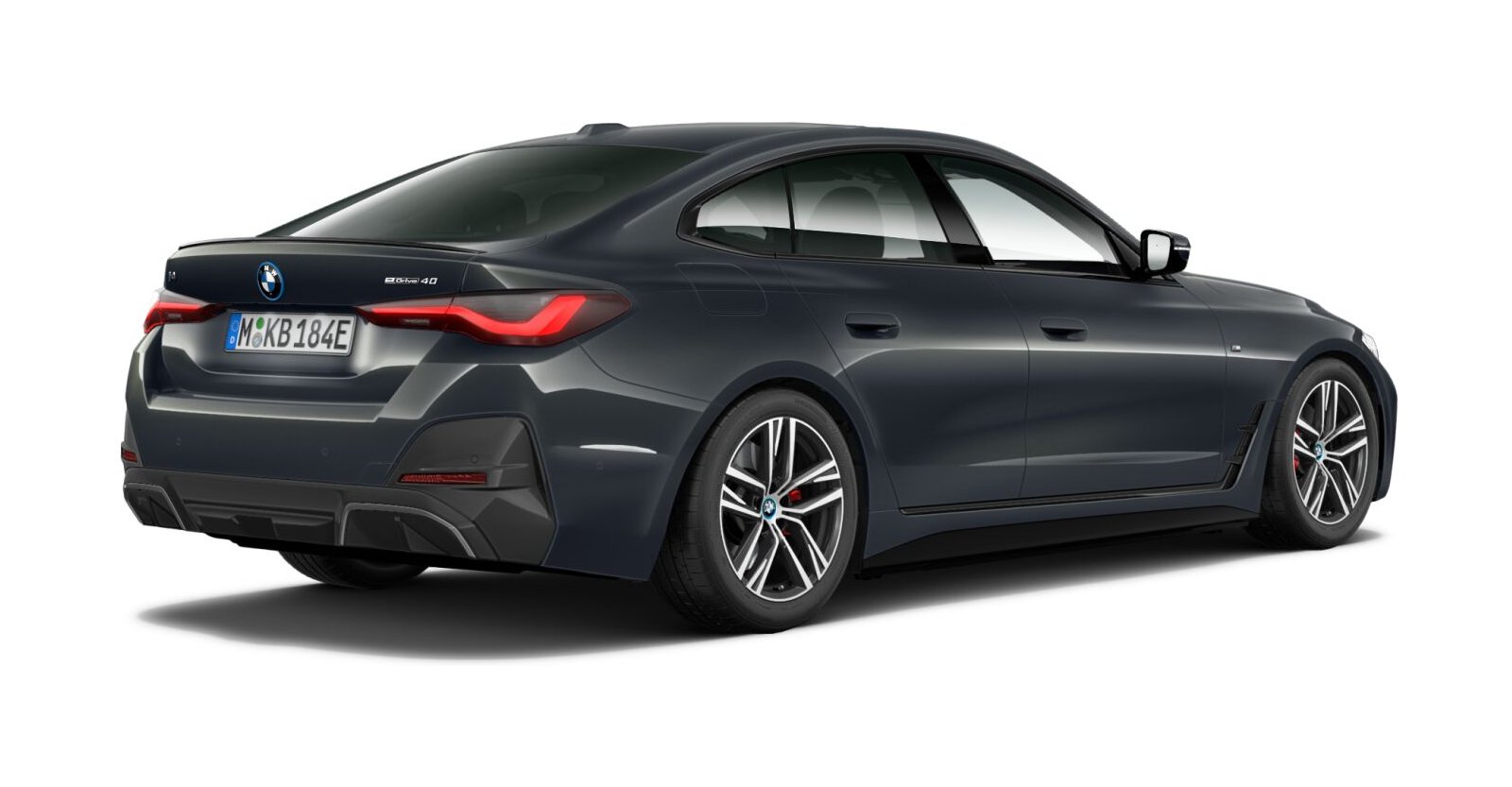 BMW BMW I in Grau von hinten BMW BMW I in Grau von hinten
