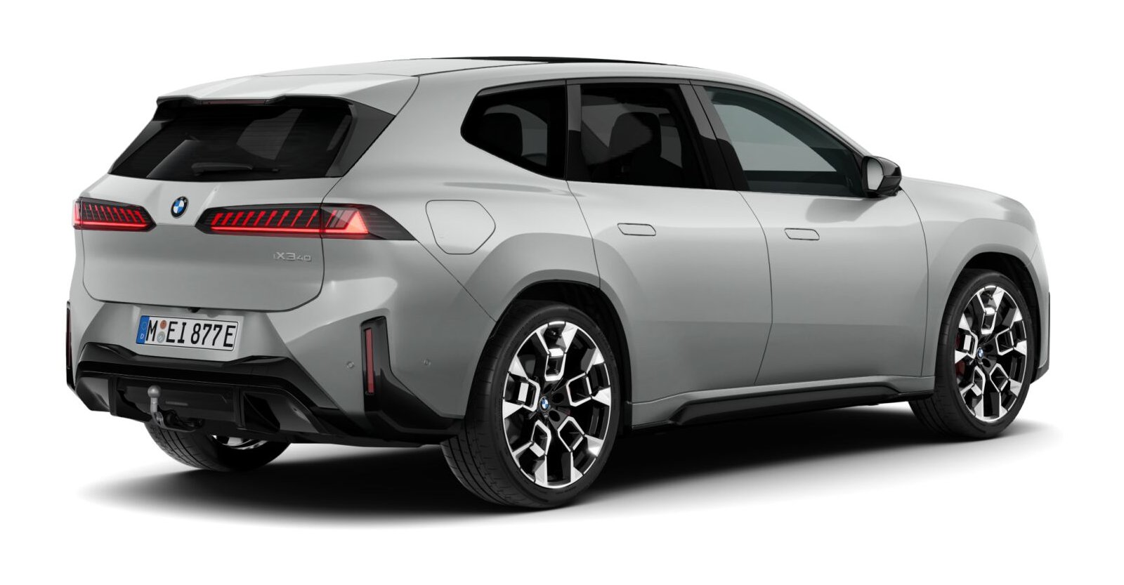 BMW BMW I in Grau von hinten BMW BMW I in Grau von hinten