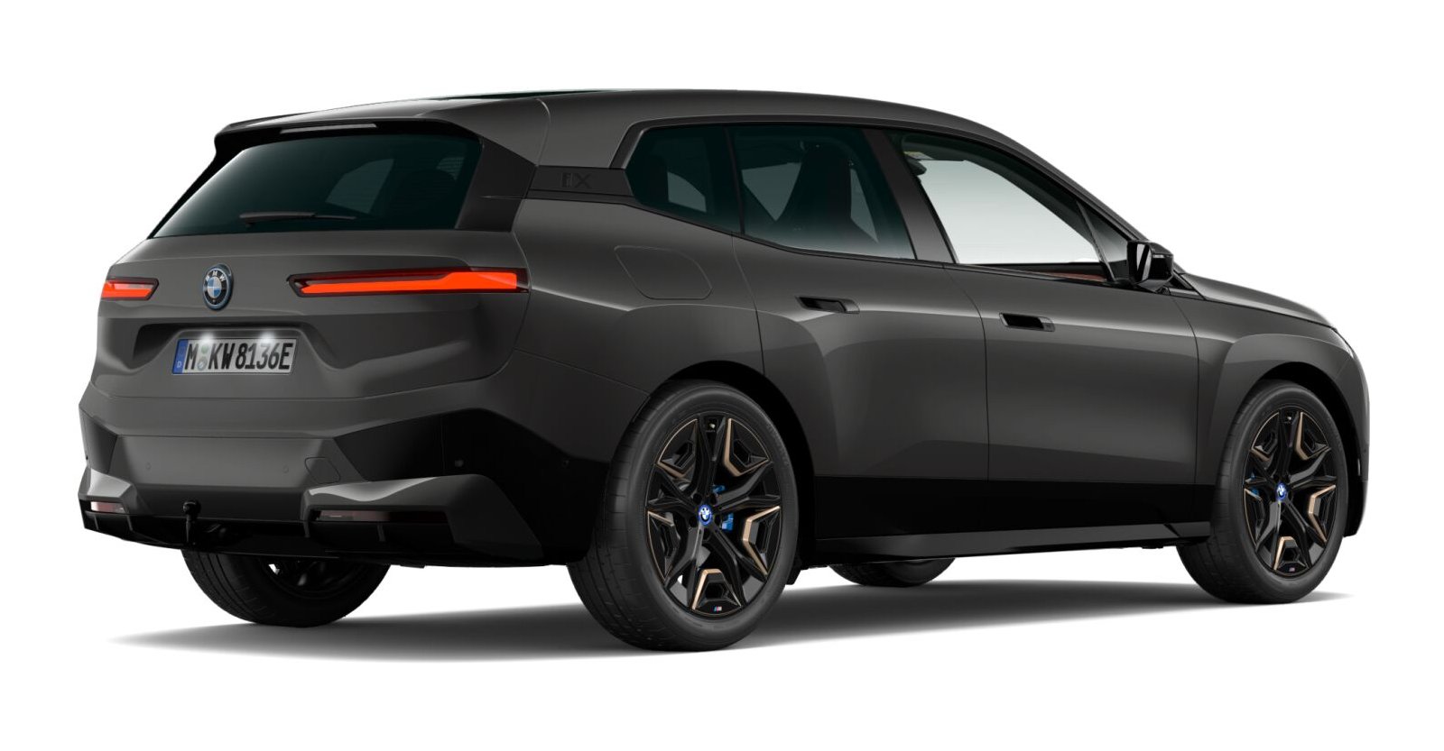 BMW BMW I in Grau von hinten BMW BMW I in Grau von hinten