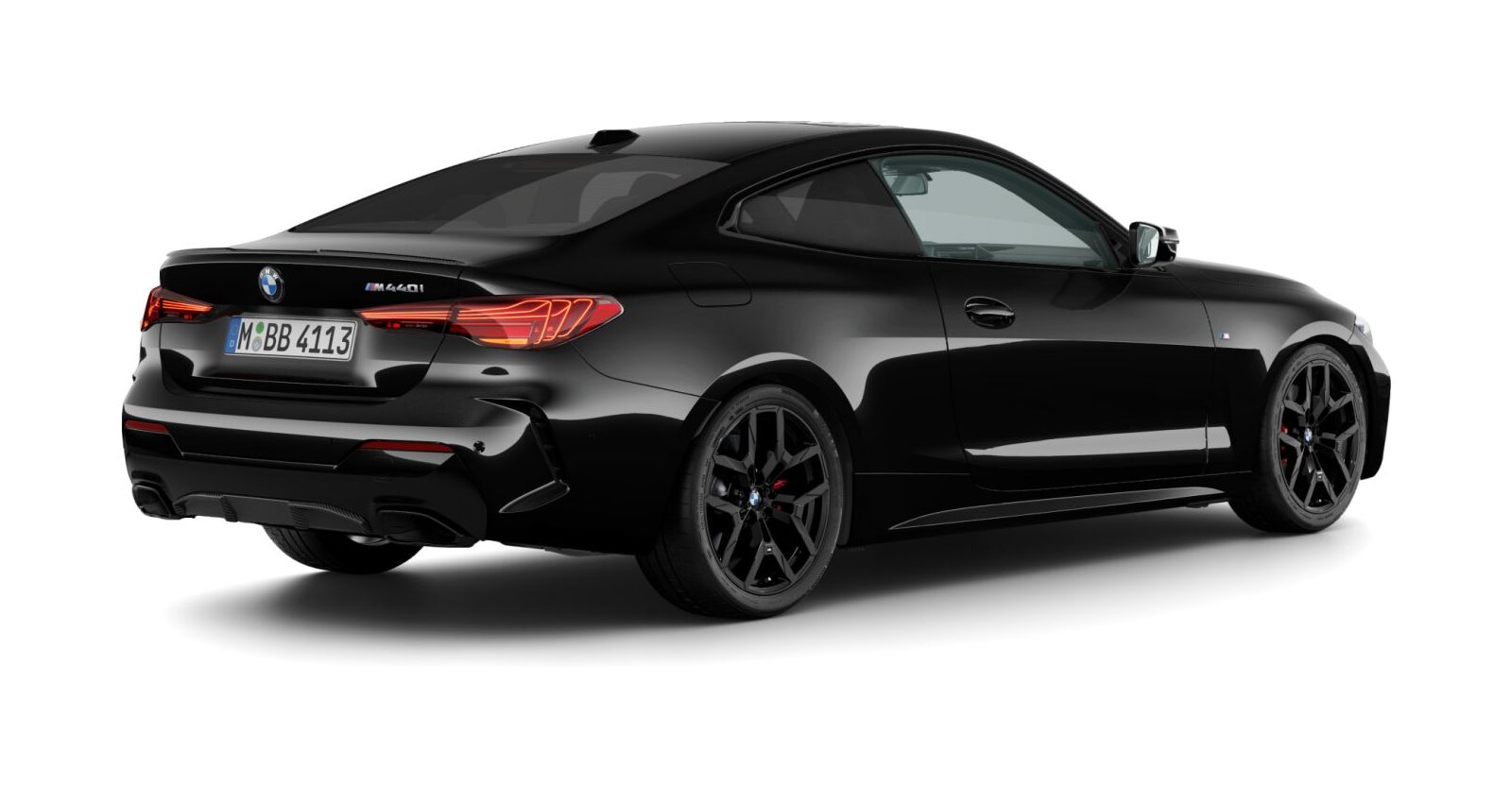 BMW BMW 4er in Schwarz von hinten BMW BMW 4er in Schwarz von hinten