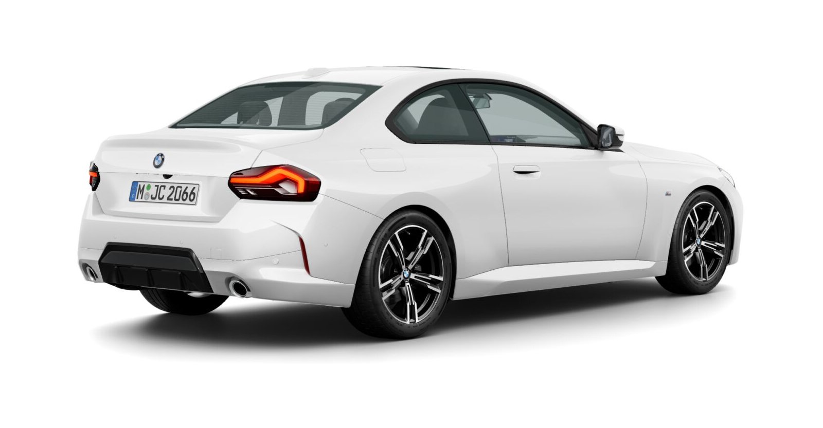 BMW BMW 2er in Weiß von hinten BMW BMW 2er in Weiß von hinten