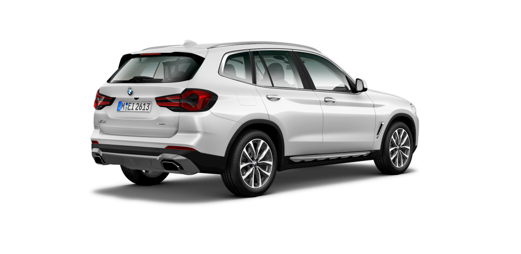 BMW BMW X in Weiß von hinten BMW BMW X in Weiß von hinten