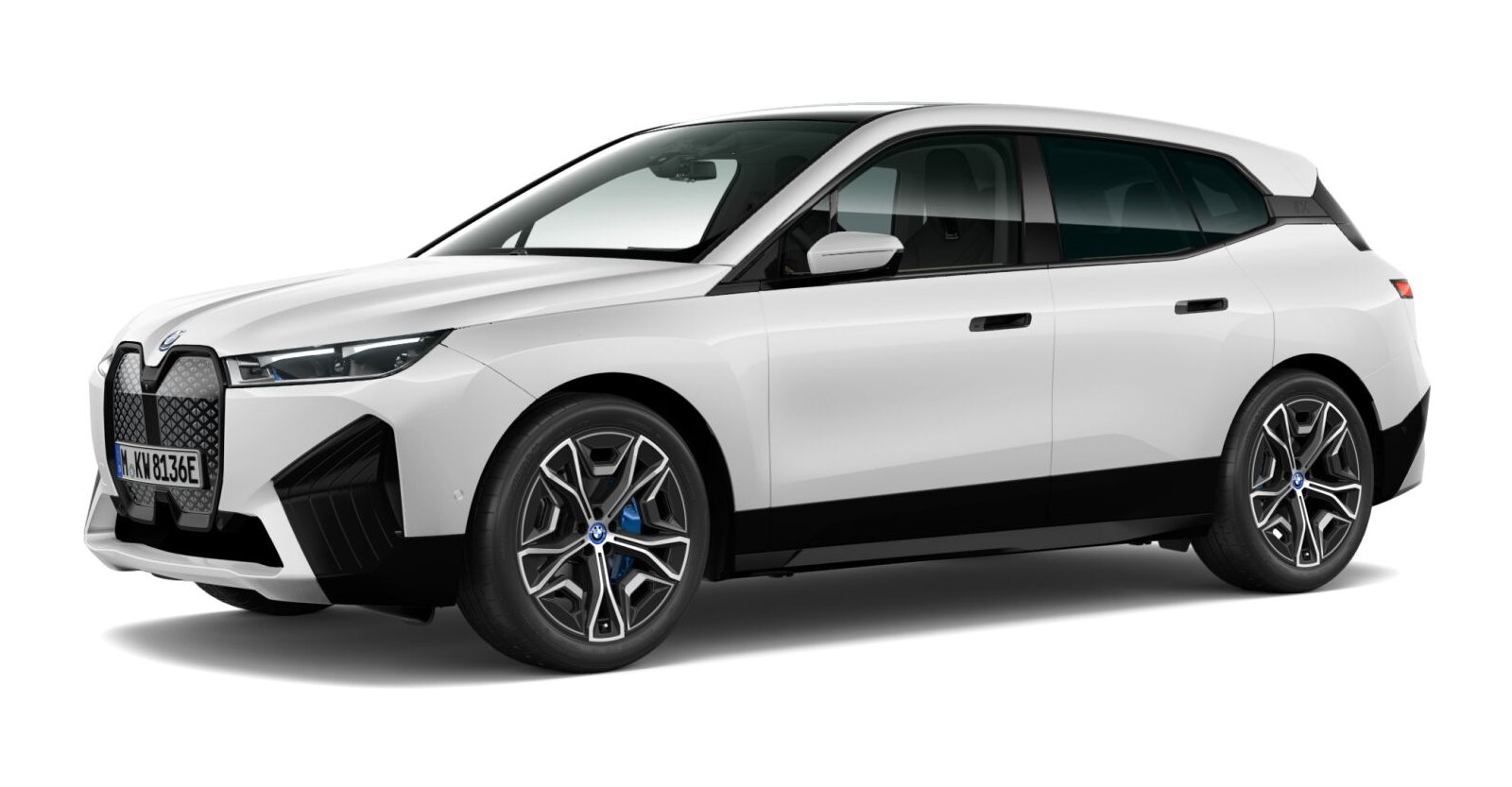 BMW BMW I in Weiß von vorne BMW BMW I in Weiß von vorne