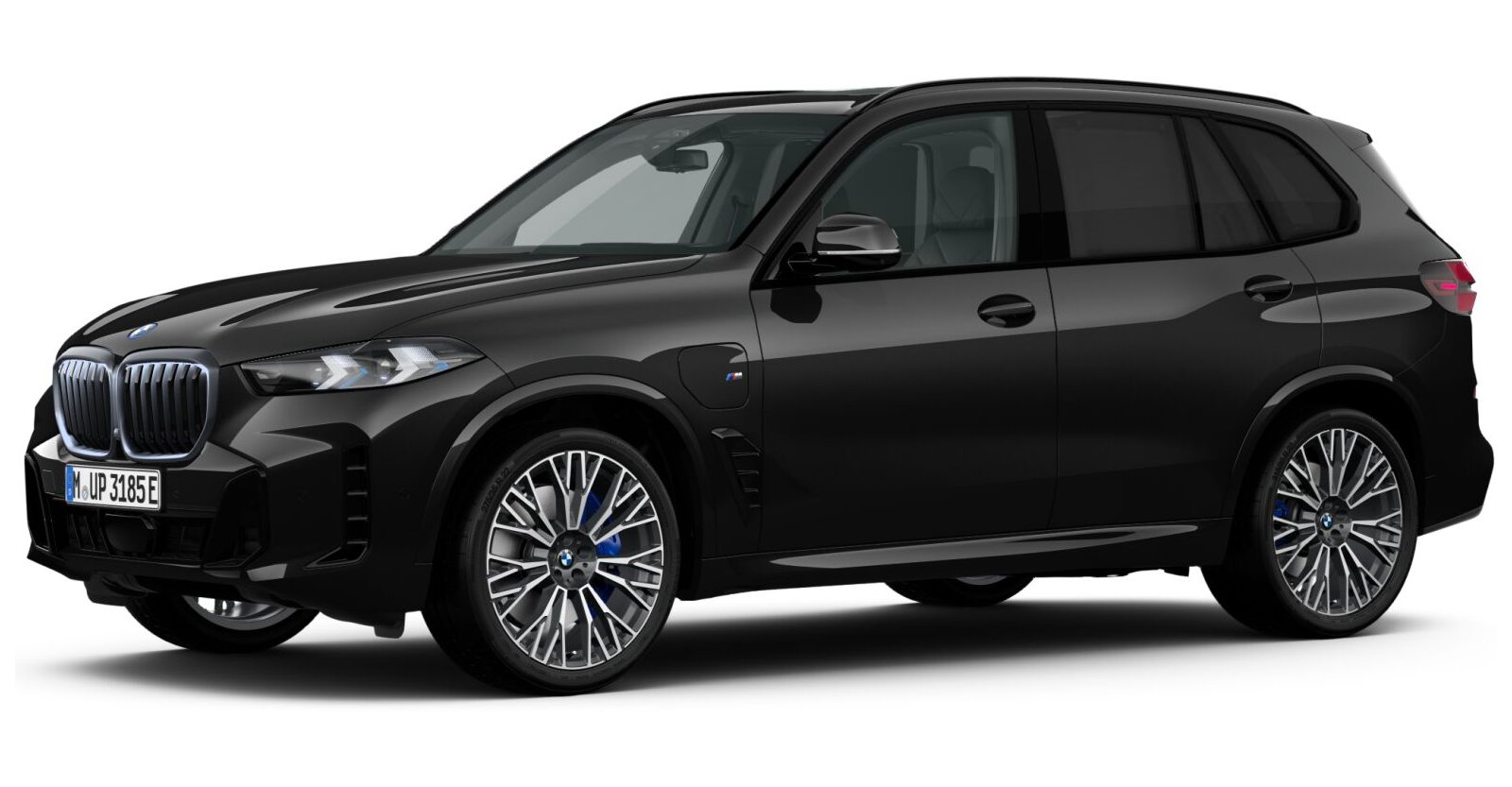 BMW X5 xDrive50e in Schwarz von vorne BMW X5 xDrive50e in Schwarz von vorne