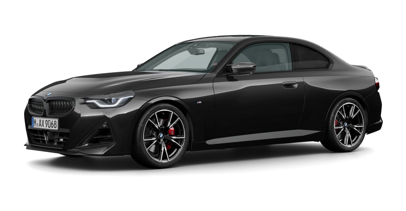 BMW BMW 2er in Schwarz von vorne BMW BMW 2er in Schwarz von vorne