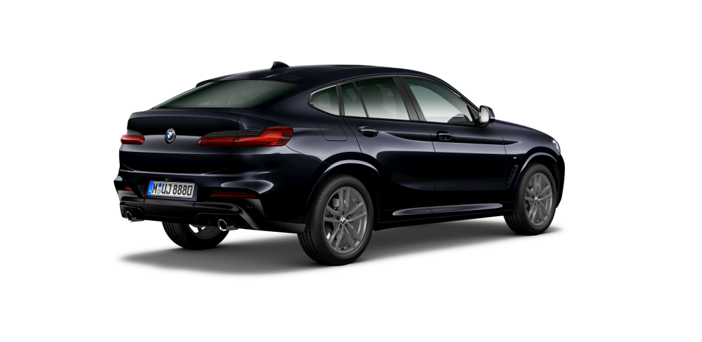 BMW BMW X in Schwarz von hinten BMW BMW X in Schwarz von hinten