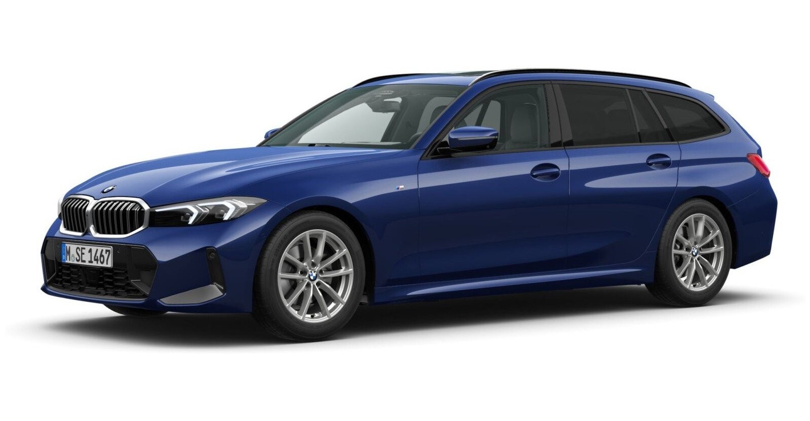 BMW BMW 3er in Blau von vorne BMW BMW 3er in Blau von vorne