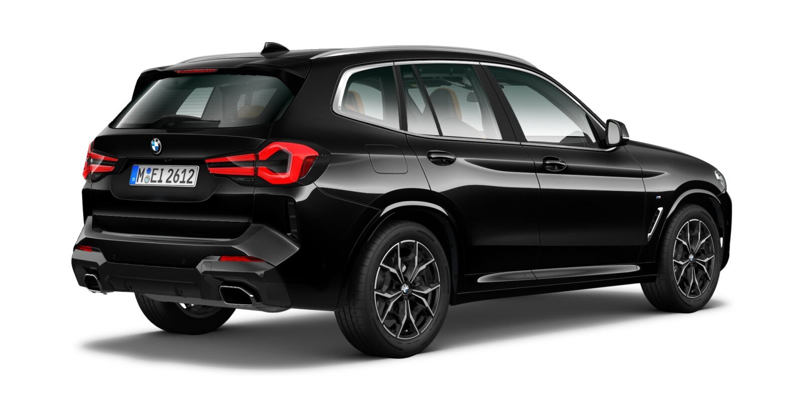 BMW BMW X in Schwarz von hinten BMW BMW X in Schwarz von hinten