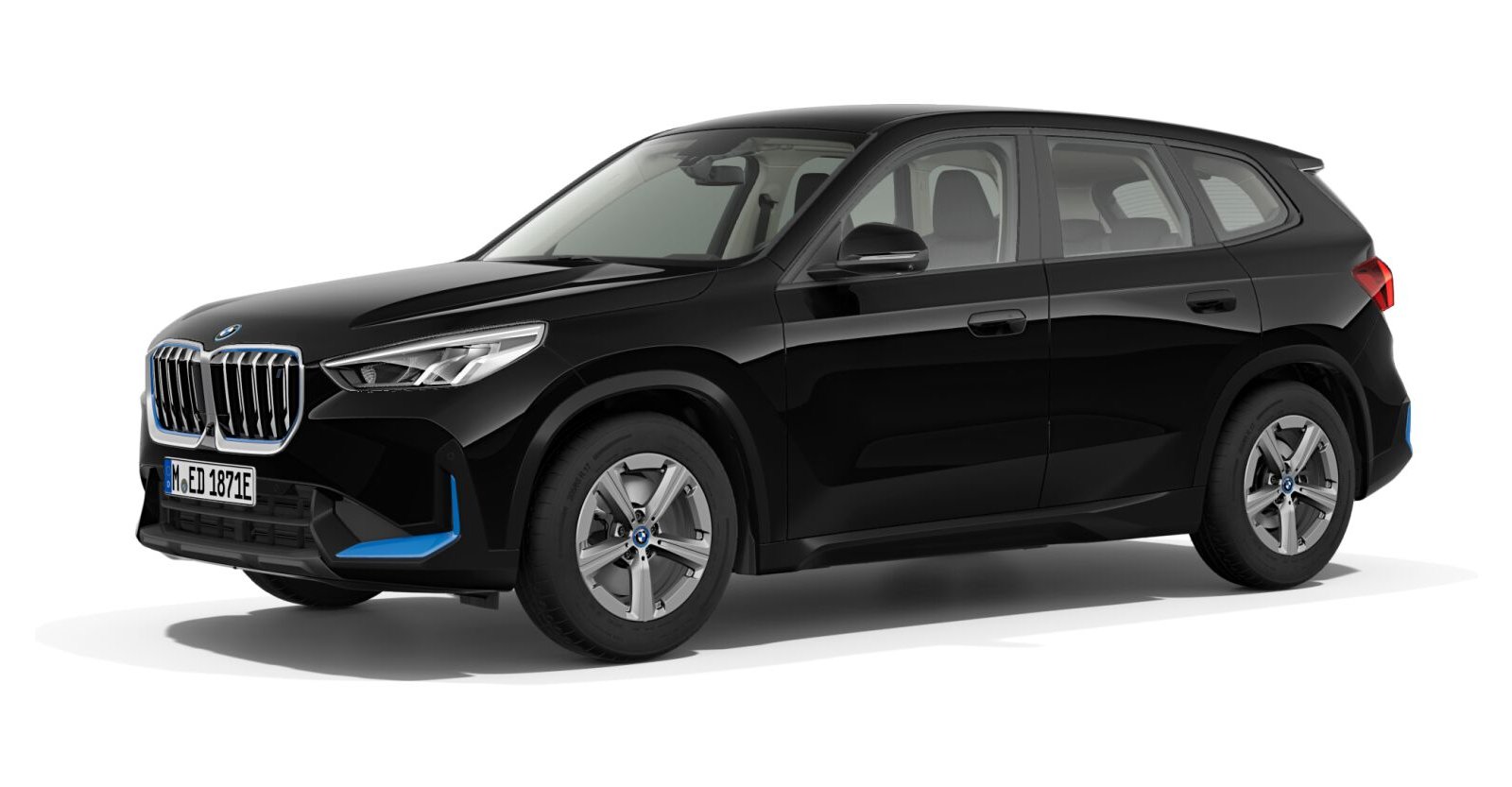 BMW BMW I in Schwarz von vorne BMW BMW I in Schwarz von vorne