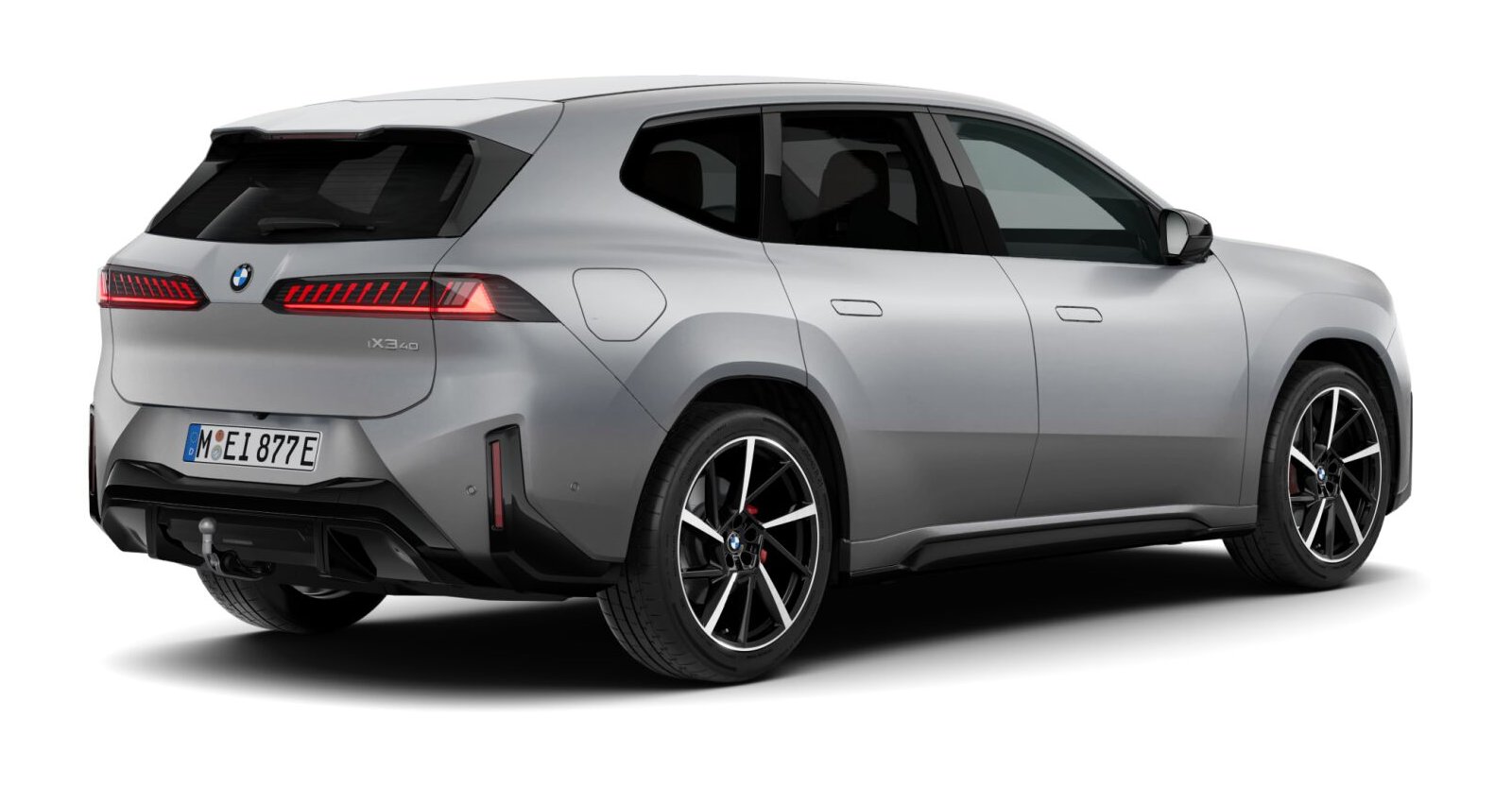 BMW BMW I in Silber von hinten BMW BMW I in Silber von hinten