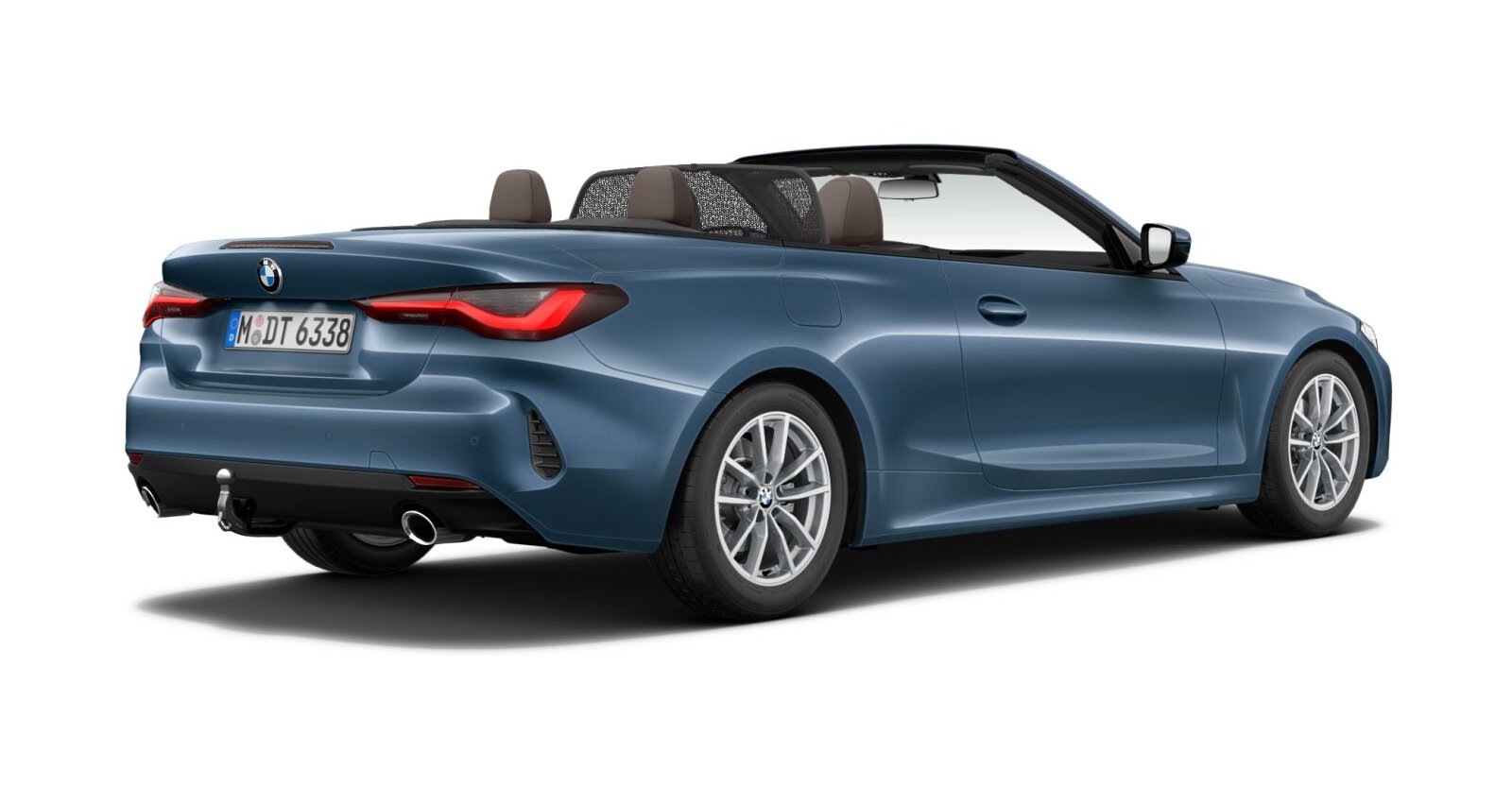 BMW BMW 4er in Blau von hinten BMW BMW 4er in Blau von hinten
