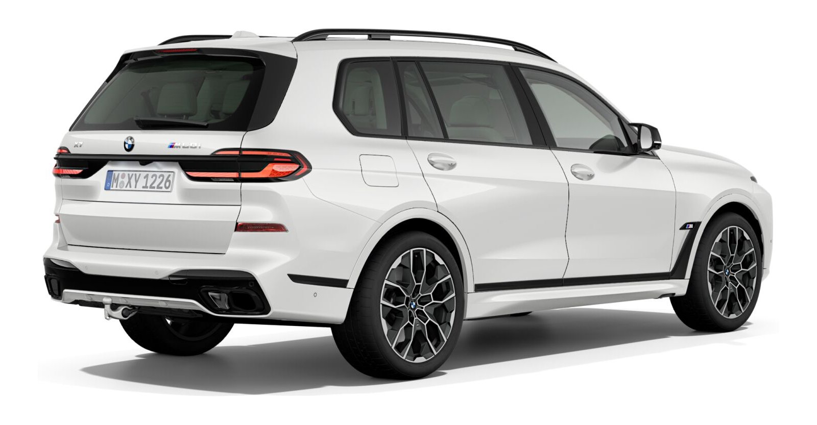 BMW BMW X in Weiß von hinten BMW BMW X in Weiß von hinten