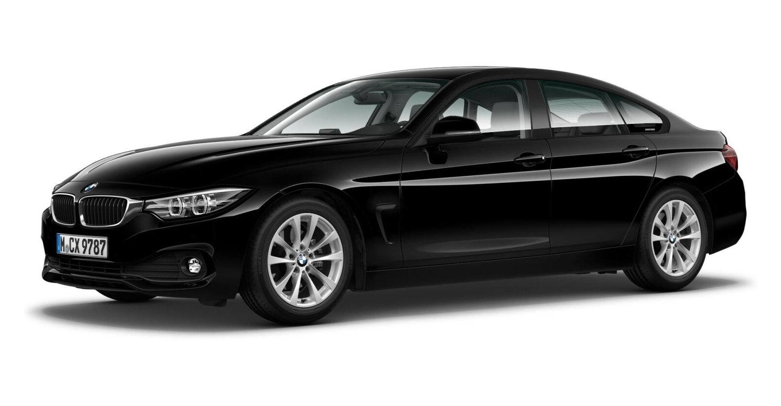 BMW BMW 4er in Schwarz von vorne BMW BMW 4er in Schwarz von vorne