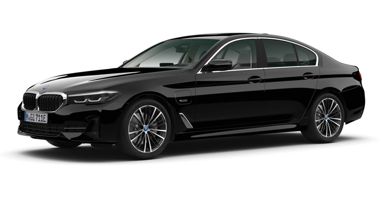 BMW BMW 5er in Schwarz von vorne BMW BMW 5er in Schwarz von vorne