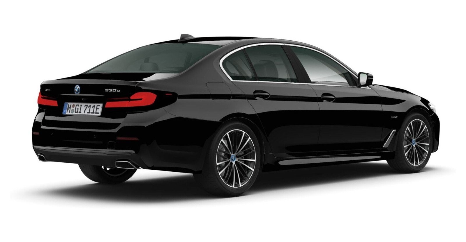 BMW BMW 5er in Schwarz von hinten BMW BMW 5er in Schwarz von hinten