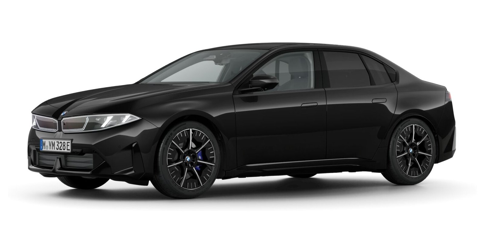 BMW i3 50 xDrive in Schwarz von vorne BMW i3 50 xDrive in Schwarz von vorne