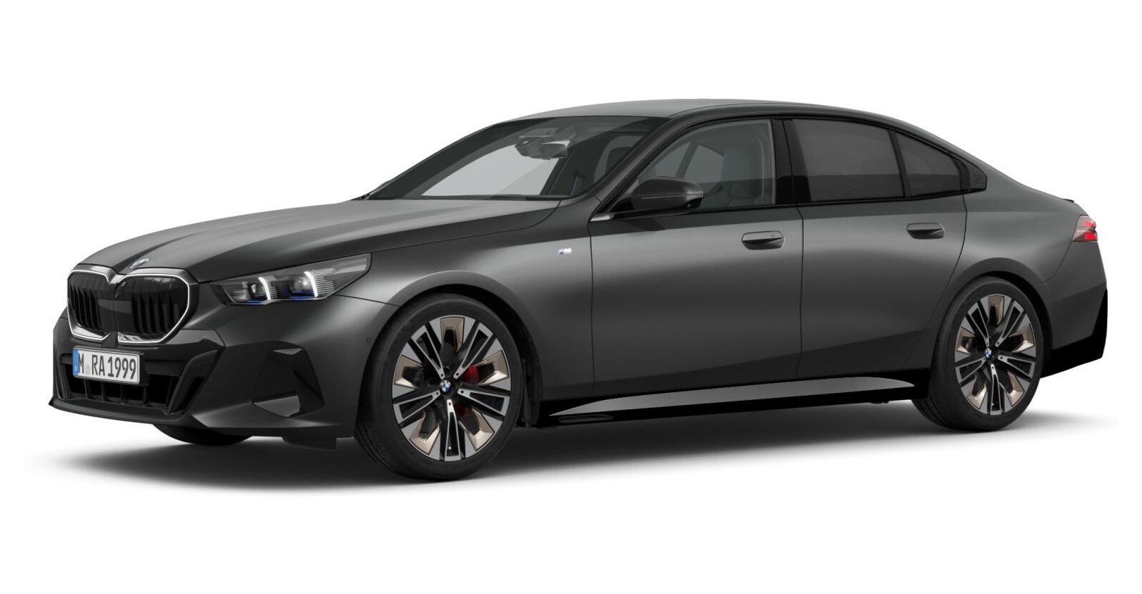 BMW 520d Limousine in Grau von vorne BMW 520d Limousine in Grau von vorne