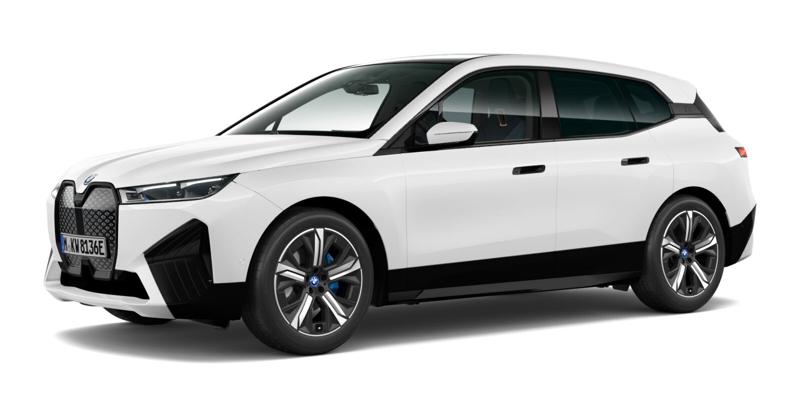 BMW BMW I in Weiß von vorne BMW BMW I in Weiß von vorne