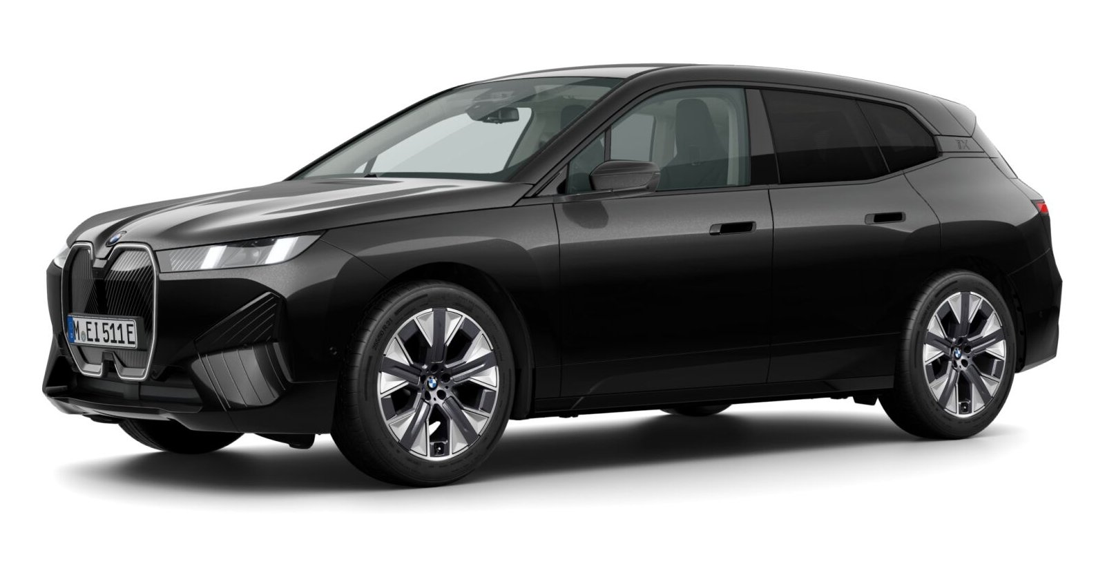 BMW BMW I in Schwarz von vorne BMW BMW I in Schwarz von vorne