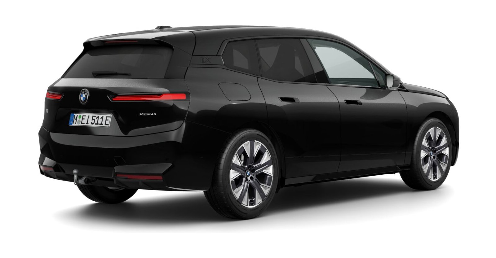 BMW BMW I in Schwarz von hinten BMW BMW I in Schwarz von hinten