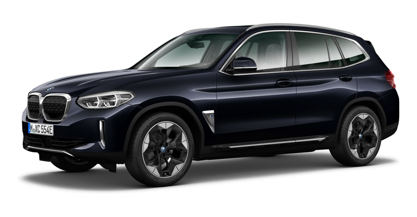 BMW BMW I in Schwarz von vorne BMW BMW I in Schwarz von vorne