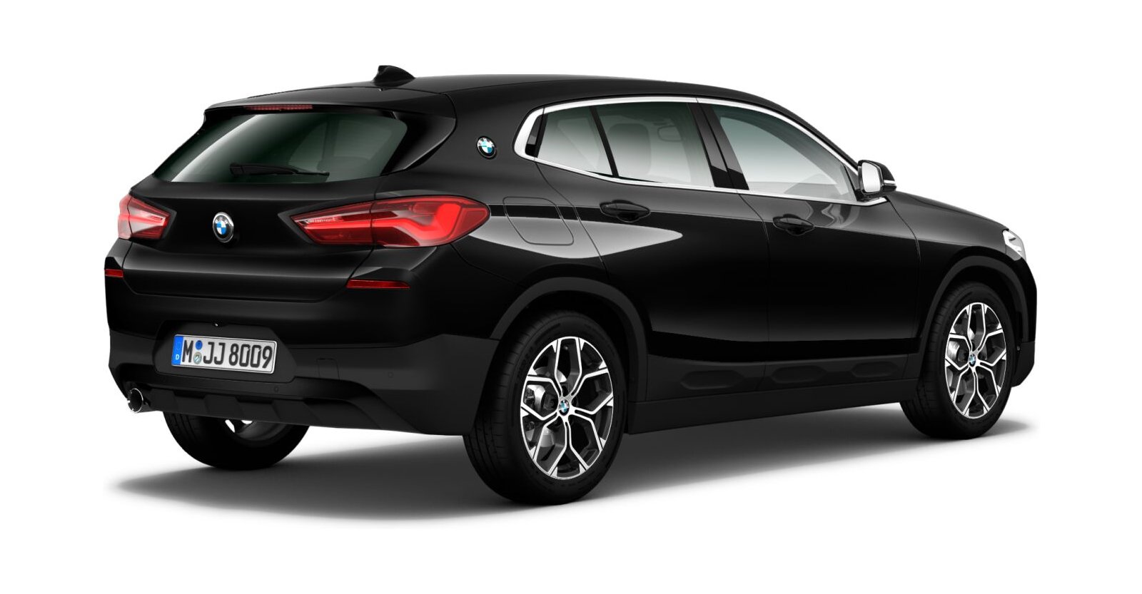 BMW BMW X in Schwarz von hinten BMW BMW X in Schwarz von hinten