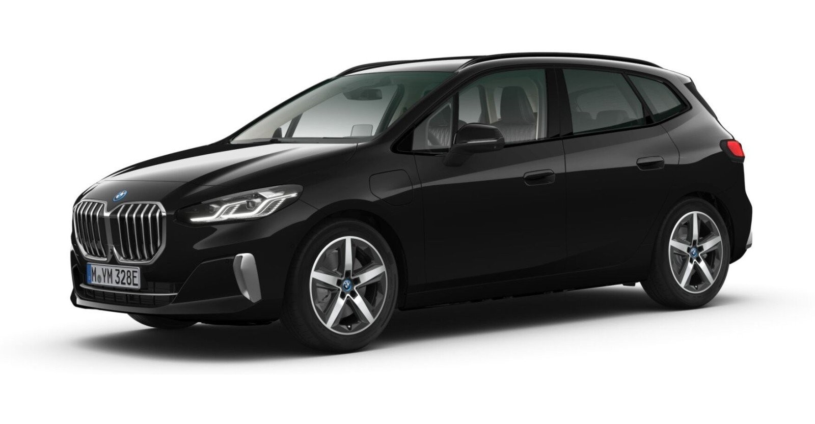 BMW BMW 2er in Schwarz von vorne BMW BMW 2er in Schwarz von vorne