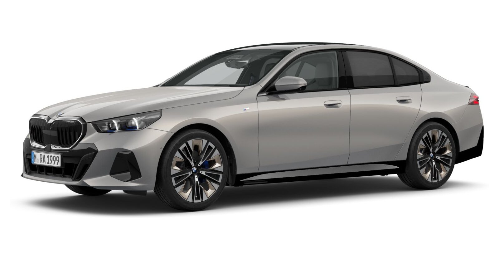 BMW 520d Limousine in Grau von vorne BMW 520d Limousine in Grau von vorne