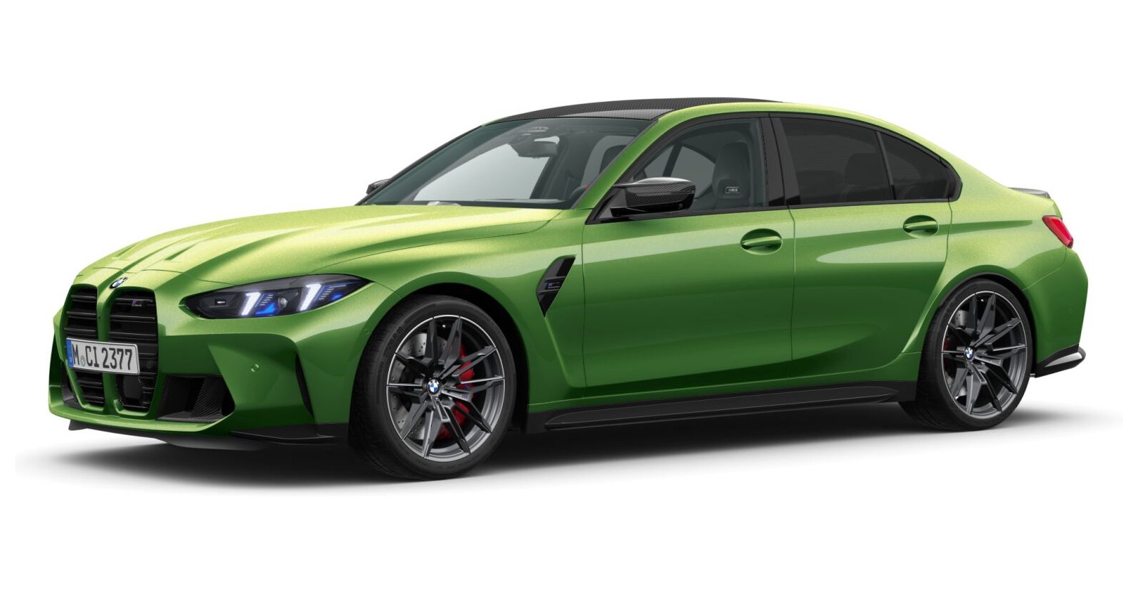 BMW M3 Competition Limousine mit M xDrive in Individual von vorne BMW M3 Competition Limousine mit M xDrive in Individual von vorne