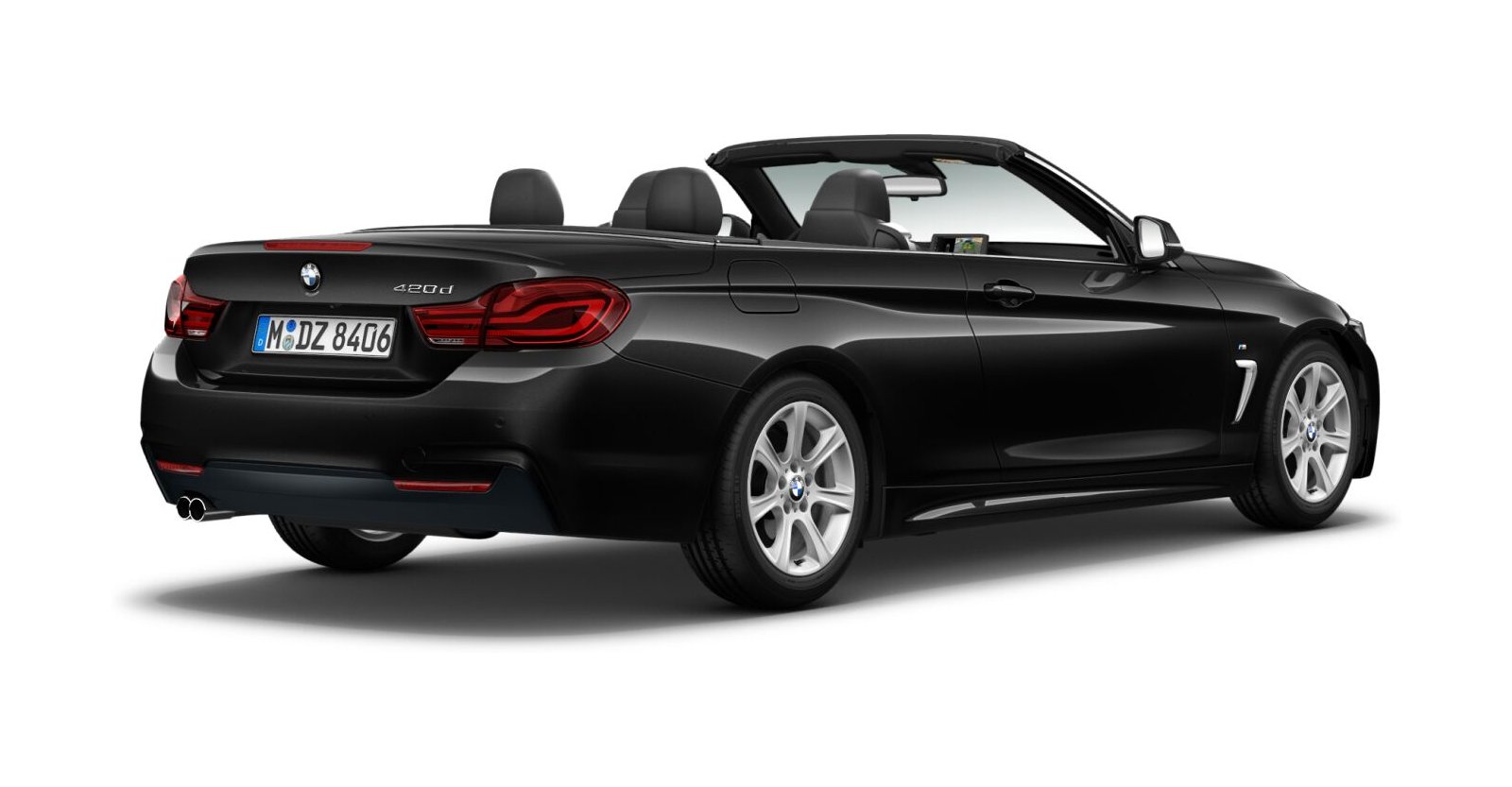 BMW BMW 4er in Schwarz von hinten BMW BMW 4er in Schwarz von hinten