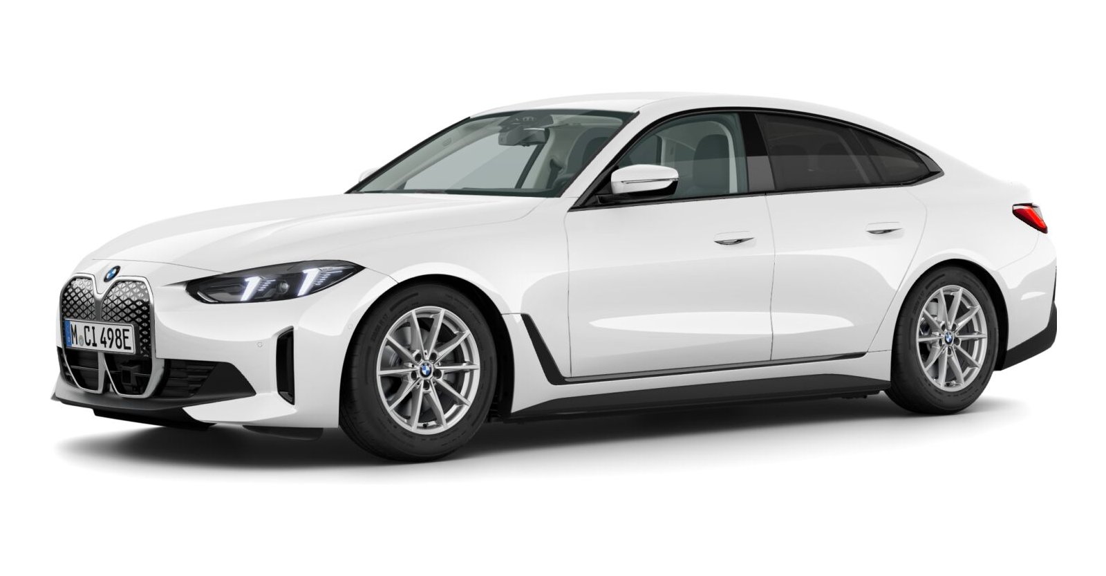 BMW BMW I in Weiß von vorne BMW BMW I in Weiß von vorne